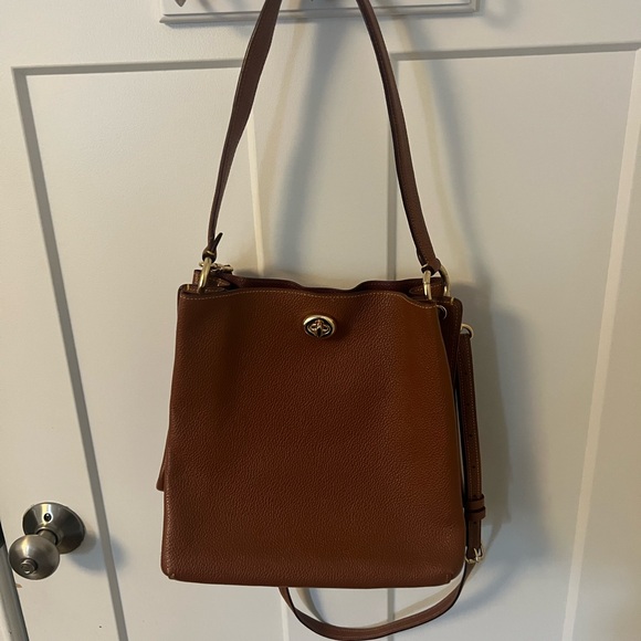 Coach Handbags - Coach Cognac Tan Bucket Bag
